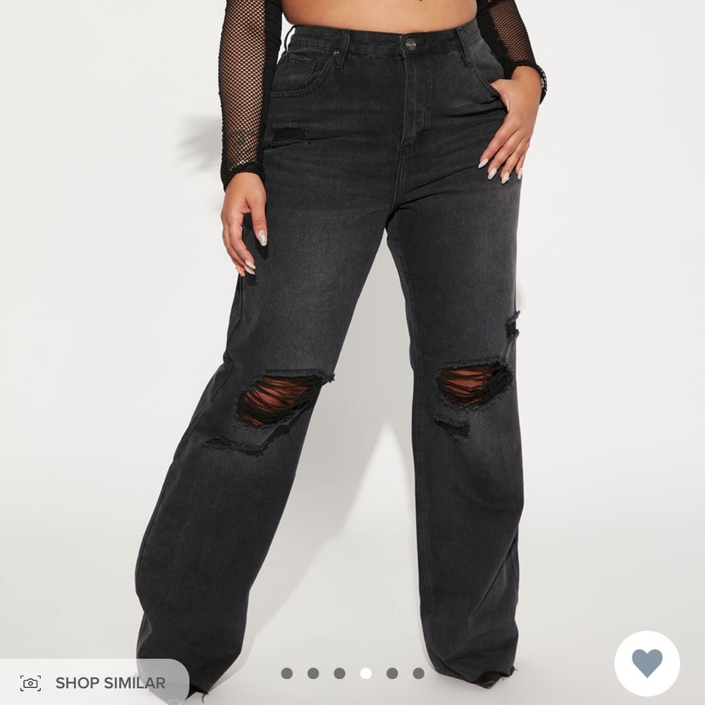 Fashion nova straight leg jeans